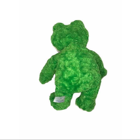 Build A Bear Friendly Frog 16" Plush Green Smiling Stuffed Animal BABW spring - Picture 4 of 9